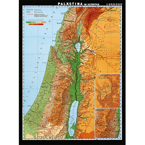 Kartta, Muinainen Palestiina - IS-VET